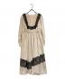 Her lip to（ハーリップトゥ）の古着「RosalineLace Trimmed Dress」｜ベージュ