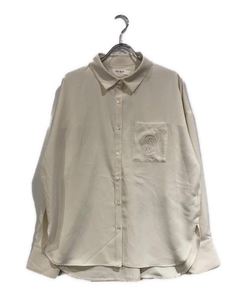HER LIP TO（ハーリップトゥ）Her lip to (ハーリップトゥ) Papillon Stripe Shirt Dress ホワイト サイズ:SIZE Sの古着・服飾アイテム