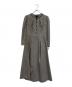 Her lip to（ハーリップトゥ）の古着「Classic Monochrome Check Midi Dress」｜グレー