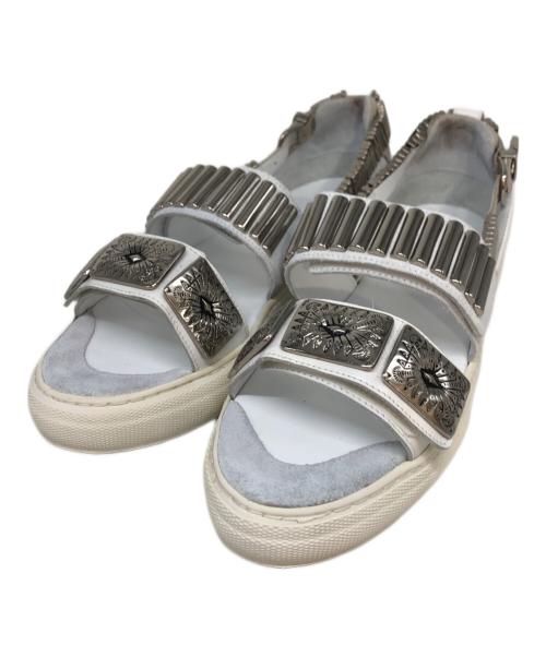 TOGA PULLA（トーガ プルラ）TOGA PULLA (トーガ プルラ) METAL SNEAKER SANDALS ホワイト サイズ:39の古着・服飾アイテム