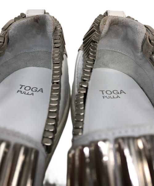 TOGA PULLA（トーガ プルラ）TOGA PULLA (トーガ プルラ) METAL SNEAKER SANDALS ホワイト サイズ:39の古着・服飾アイテム