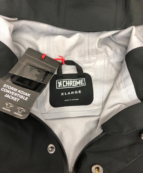 CHROME（クローム）CHROME (クローム) STORM KOJAK CONVERTIBLE JACKET ブラック サイズ:XLの古着・服飾アイテム