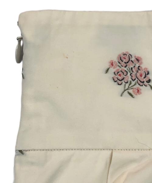 Christian Dior（クリスチャン ディオール）Christian Dior (クリスチャン ディオール) 花柄スカート アイボリー サイズ:SIZE 38の古着・服飾アイテム