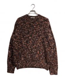 AURALEE（オーラリー）の古着「WOOL MIX COLOR SLUB YARN KNIT」｜ブラウン
