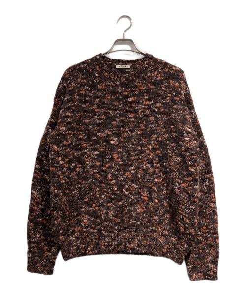 AURALEE（オーラリー）AURALEE (オーラリー) WOOL MIX COLOR SLUB YARN KNIT ブラウン サイズ:SIZE 3の古着・服飾アイテム