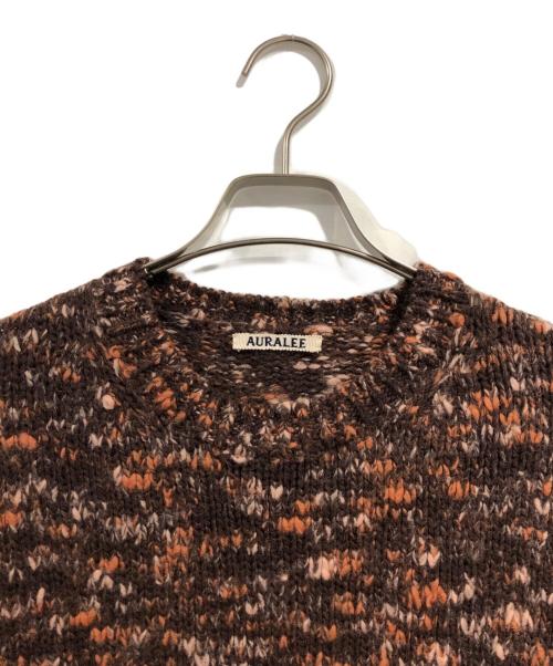 AURALEE（オーラリー）AURALEE (オーラリー) WOOL MIX COLOR SLUB YARN KNIT ブラウン サイズ:SIZE 3の古着・服飾アイテム