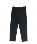 HOMME PLISSE ISSEY MIYAKEオム プリッセ イッセイ ミヤケ）の古着「プリーツパンツ」｜ブラック