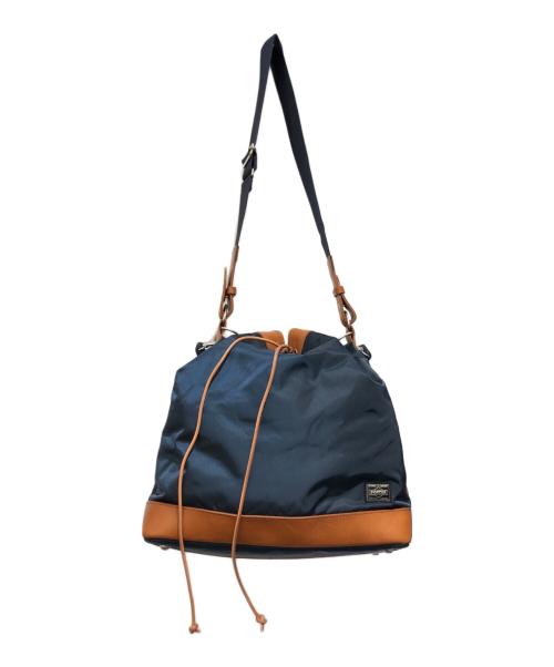 PORTER（ポーター）PORTER (ポーター) DRAWSTRING BAG(L) ネイビーの古着・服飾アイテム