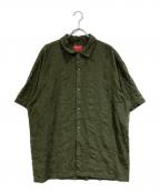 SUPREMEシュプリーム）の古着「Chainstitch Chiffon S/S Shirt」｜グリーン