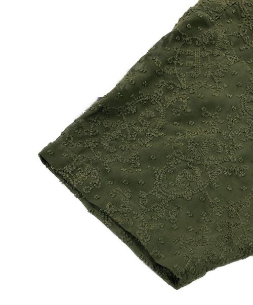 SUPREME（シュプリーム）Supreme (シュプリーム) Chainstitch Chiffon S/S Shirt グリーン サイズ:-の古着・服飾アイテム