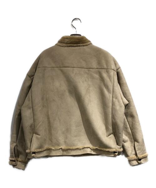 N.HOOLYWOOD（エヌ ハリウッド）N.HOOLYWOOD (エヌ ハリウッド) Fake Mouton Blouson ベージュ サイズ:SIZE 36の古着・服飾アイテム