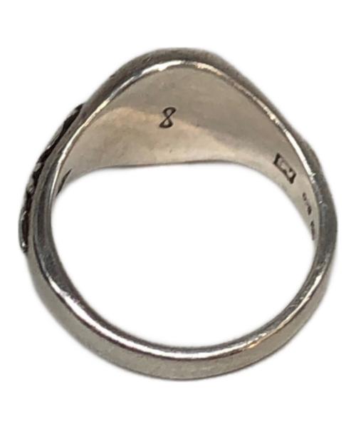 WAKAN SILVER SMITH（ワカンシルバースミス）WAKAN SILVER SMITH (ワカンシルバースミス) R-089 Oval signet ring olive (K10 eagle) サイズ:18号の古着・服飾アイテム