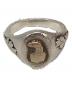 中古・古着 WAKAN SILVER SMITH (ワカンシルバースミス) R-089 Oval signet ring olive (K10 eagle) サイズ:18号：20000円