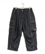 TIGHTBOOTH PRODUCTION×BlackEyePatchタイトブースプロダクション×ブラックアイパッチ）の古着「コラボナイロンパンツ」｜ブラック