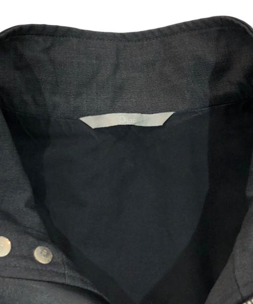 DIOR HOMME（ディオール オム）DIOR HOMME (ディオール オム) レザートリムウールブルゾン グレー サイズ:SIZE 44の古着・服飾アイテム