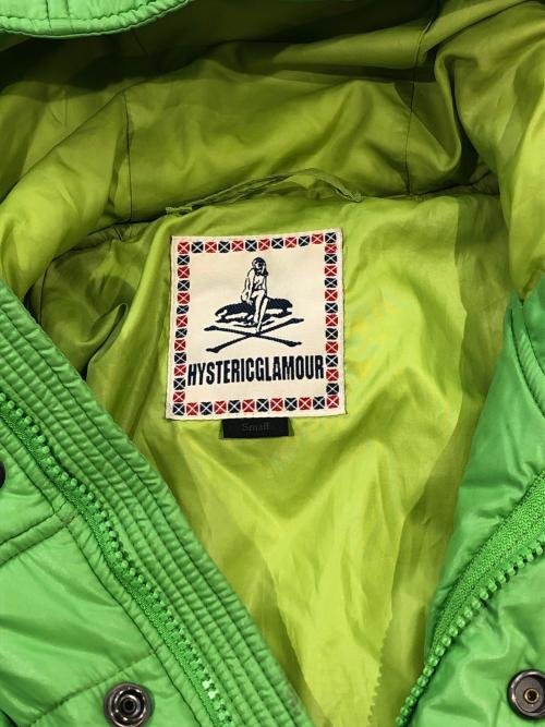 Hysteric Glamour（ヒステリックグラマー）Hysteric Glamour (ヒステリックグラマー) ダウンジャケット グリーン サイズ:SIZE Sの古着・服飾アイテム