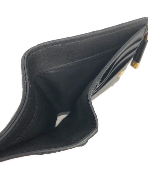 Christian Dior（クリスチャン ディオール）Christian Dior (クリスチャン ディオール) カナージュダリアウォレット ブラックの古着・服飾アイテム