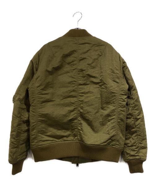 wjk（ダブルジェイケー）wjk (ダブルジェイケー) shrink MA-1ジャケット カーキ サイズ:SIZE Mの古着・服飾アイテム