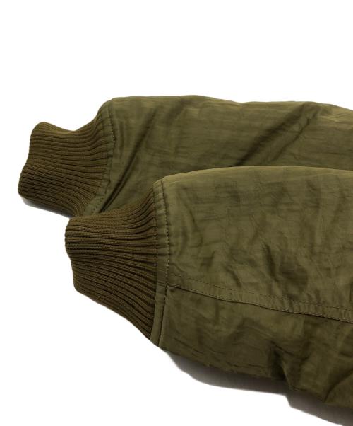 wjk（ダブルジェイケー）wjk (ダブルジェイケー) shrink MA-1ジャケット カーキ サイズ:SIZE Mの古着・服飾アイテム