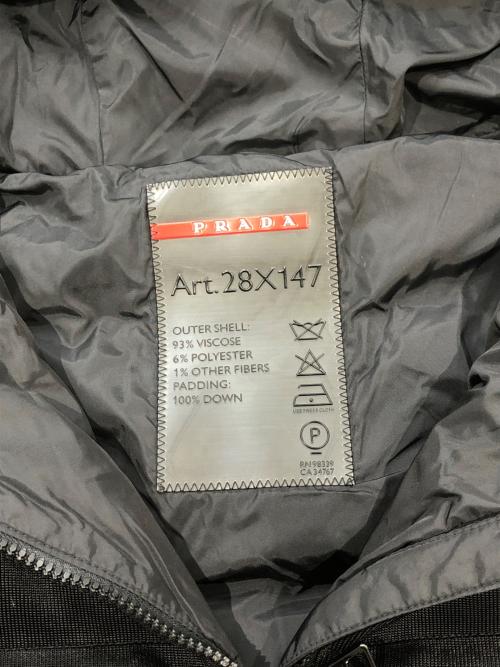 PRADA SPORTS（プラダスポーツ）PRADA SPORTS (プラダスポーツ) フーデッドダウンジャケット ブラック サイズ:SIZE 42の古着・服飾アイテム