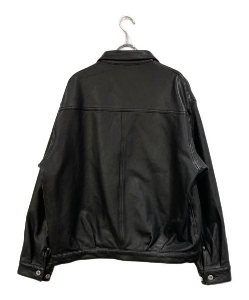 JOURNAL STANDARD（ジャーナルスタンダード）JOURNAL STANDARD (ジャーナルスタンダード) ニュージーランド ラムレザー トラッカージャケット ブラック サイズ:SIZE Lの古着・服飾アイテム