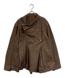 sacai（サカイ）の古着「WOMEN'S ASYMMETRIC DENIM JACKET」｜ブラウン