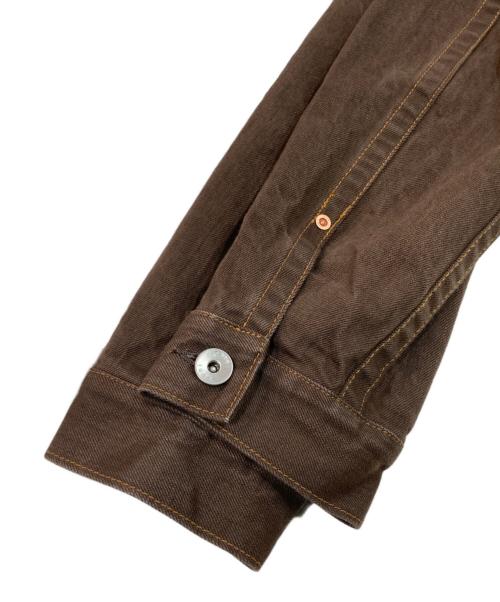 sacai（サカイ）sacai (サカイ) WOMEN'S ASYMMETRIC DENIM JACKET ブラウン サイズ:SIZE 3の古着・服飾アイテム