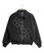 NOON GOONSヌーングーンズ）の古着「FLORAN EMBROIDERY JACKET」｜ブラック