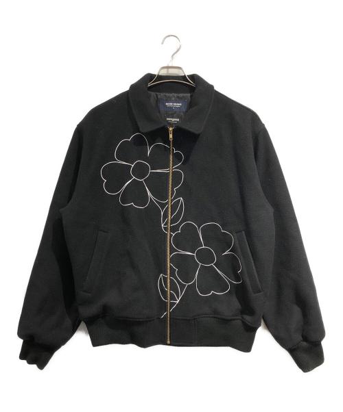 NOON GOONS（ヌーングーンズ）NOON GOONS (ヌーングーンズ) FLORAN EMBROIDERY JACKET ブラック サイズ:SIZE Lの古着・服飾アイテム