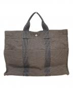 HERMESエルメス）の古着「エールライントートバッグ」｜ブラック