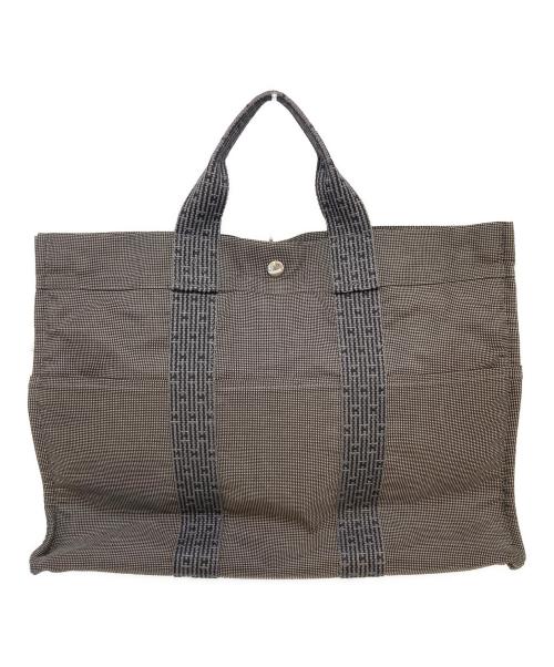 HERMES（エルメス）HERMES (エルメス) エールライントートバッグ ブラックの古着・服飾アイテム