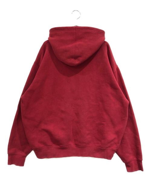 stussy（ステューシー）stussy (ステューシー) ロゴパーカー レッド サイズ:SIZE Lの古着・服飾アイテム