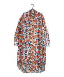 HERALBONY（ヘラルボニー）の古着「シャツワンピース「タイトル不明」」｜マルチカラー