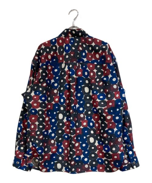 HERALBONY（ヘラルボニー）HERALBONY (ヘラルボニー) ブロードバンドカラーシャツ「（無題）」 ブルー サイズ:SIZE Mの古着・服飾アイテム