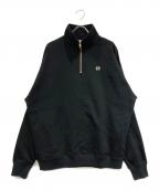 HERALBONYヘラルボニー）の古着「ハーフジッププルオーバー「無題」」｜ブラック