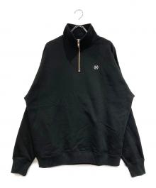 HERALBONY（ヘラルボニー）の古着「ハーフジッププルオーバー「無題」」｜ブラック