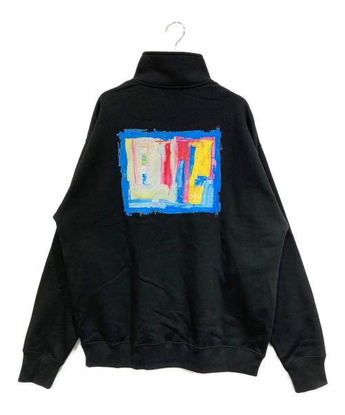 HERALBONY（ヘラルボニー）HERALBONY (ヘラルボニー) ハーフジッププルオーバー「無題」 ブラック サイズ:SIZE Lの古着・服飾アイテム