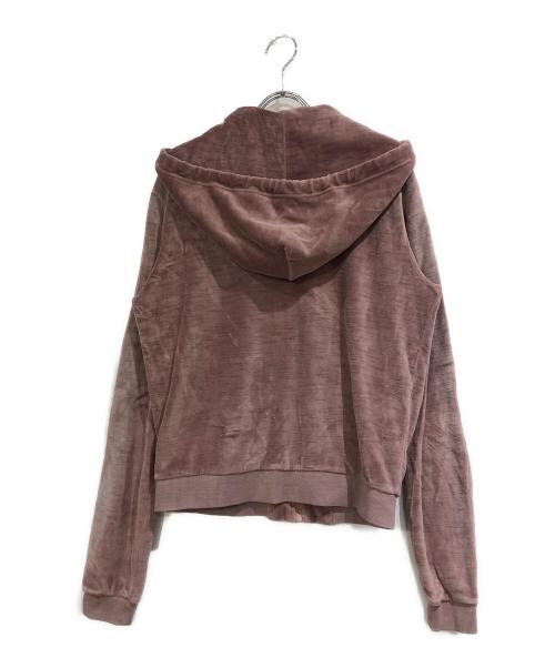 DIESEL（ディーゼル）DIESEL (ディーゼル) Zip-up Hoodie faded chenille ピンク サイズ:SIZE Mの古着・服飾アイテム