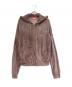 DIESEL（ディーゼル）の古着「Zip-up Hoodie faded chenille」｜ピンク