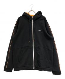 BOSS（ボス）の古着「ロゴプリントパーカー」｜ブラック