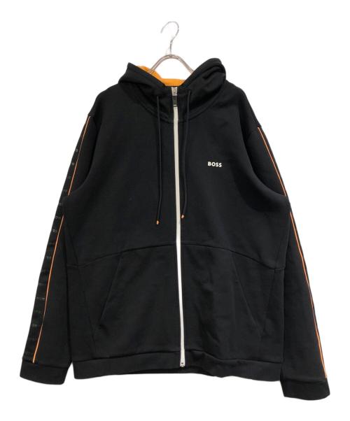 BOSS（ボス）BOSS (ボス) ロゴプリントパーカー ブラック サイズ:SIZE XLの古着・服飾アイテム