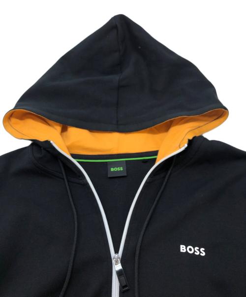 BOSS（ボス）BOSS (ボス) ロゴプリントパーカー ブラック サイズ:SIZE XLの古着・服飾アイテム