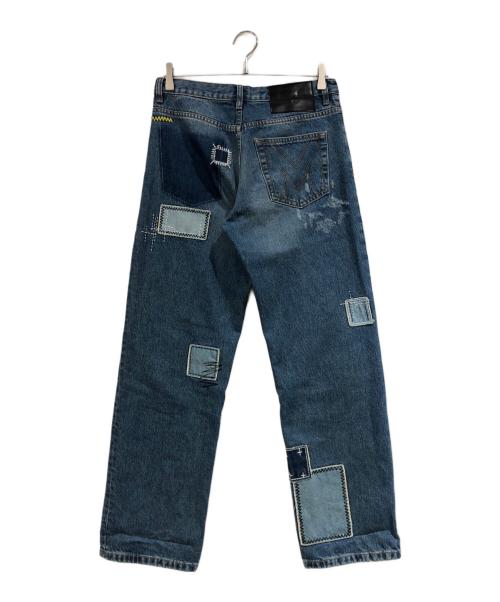 MARC JACOBS（マークジェイコブス）MARC JACOBS (マークジェイコブス) パッチワークジーンズ ブルー サイズ:SIZE 28の古着・服飾アイテム
