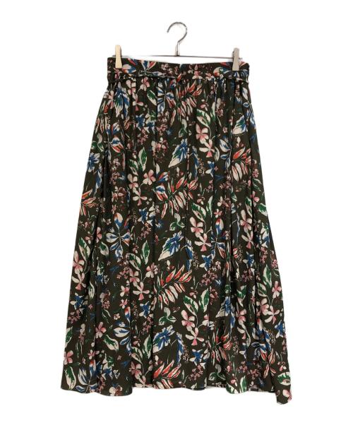 PS Paul Smith（ＰＳポールスミス）PS Paul Smith (ＰＳポールスミス) 花柄スカート グリーン×ホワイト サイズ:SIZE 44Lの古着・服飾アイテム