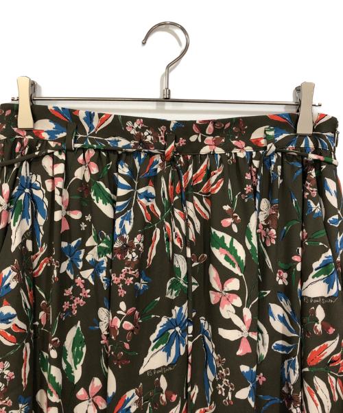 PS Paul Smith（ＰＳポールスミス）PS Paul Smith (ＰＳポールスミス) 花柄スカート グリーン×ホワイト サイズ:SIZE 44Lの古着・服飾アイテム