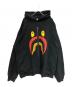 BAPE BY A BATHING APE（ベイプバイアベイシングエイプ）の古着「シャークプリントパーカー」｜ブラック