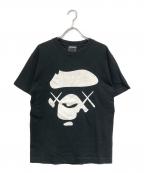 A BATHING APE×KAWSアベイシングエイプ×カウズ）の古着「オールドフェイス」｜ブラック