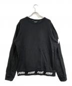 F.C.R.B.エフシーレアルブリストル）の古着「ロゴデザインクルーネックスウェット」｜ブラック