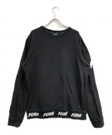 F.C.R.B.（エフシーレアルブリストル）の古着「ロゴデザインクルーネックスウェット」｜ブラック