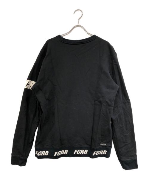 F.C.R.B.（エフシーレアルブリストル）F.C.R.B. (エフシーレアルブリストル) ロゴデザインクルーネックスウェット ブラック サイズ:SIZE Lの古着・服飾アイテム